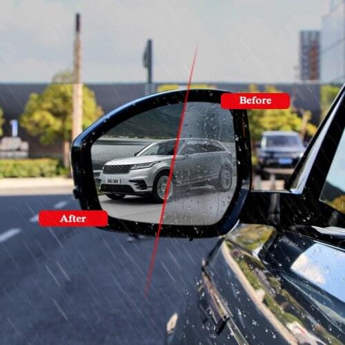 Car Waterproof Anti Fog Film Rearview Mirror Film Sticker Window Clear Sticker For Range Rover Velar L560 2017-2019 Accessories