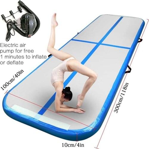 Free Shipping Free Pump Inflatable Gym Mat Mini Size Inflatable Airtrack 3M DWF Air Track Mats Air Trampoline Promotion Cheap