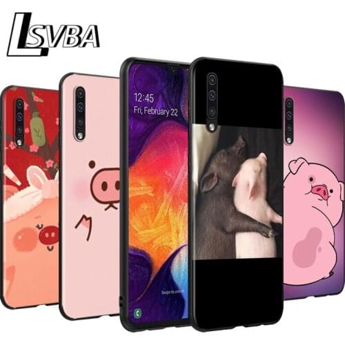 Cartoon Funny Pig for Samsung Galaxy A42 A51 A90 5G UW A80 A70 A60 A50 A40 A20E A2 Core A10S M30 Phone Case