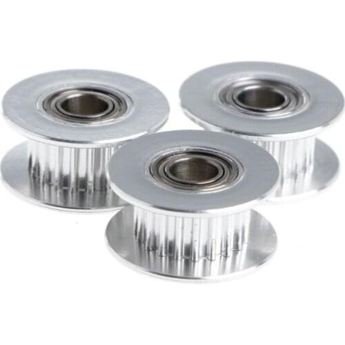 Deek Robot 3Pcs/Set 20 Teeth Timing Belt Idler Pulley With Bearing For 3D Printer Parts GT2