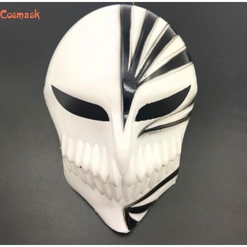 COSMASK Death Ichigo Kurosaki Bleach PVC Mask Hollween Dance Masquerade Party Cosplay Cosplay Props Costume Accessory