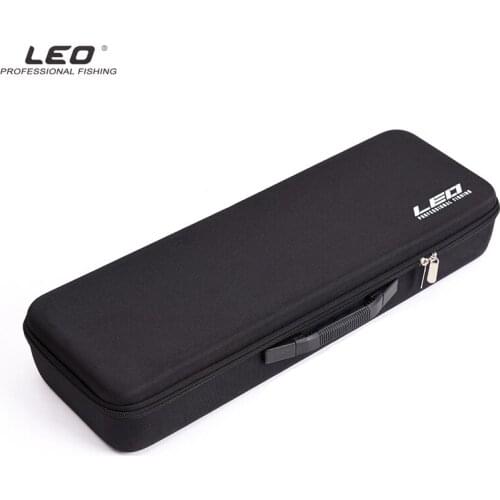 LEO 54cm EVA Shockproof Hard Shell Toolkit Sponge Fishing Rod and Fishing Reel Multifunction Fishing Bag for Pesca Fishing
