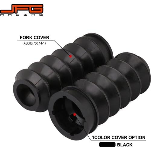 Motorcycle Rubber Front Fork Cover Gaiters Gators Boot Shock Protector Guard For Harley Davidson Street XG750 XG500 2014-2017