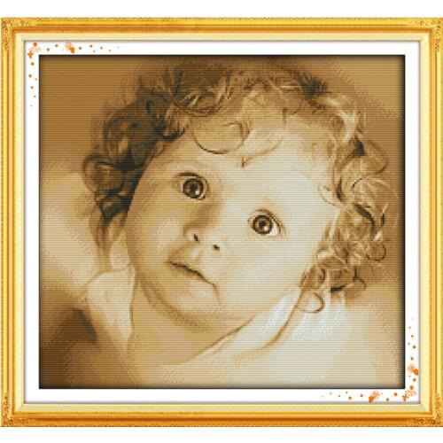 Lovely girl(1) cross stitch kit people 18ct 14ct 11ct count print canvas stitches embroidery DIY handmade needlework