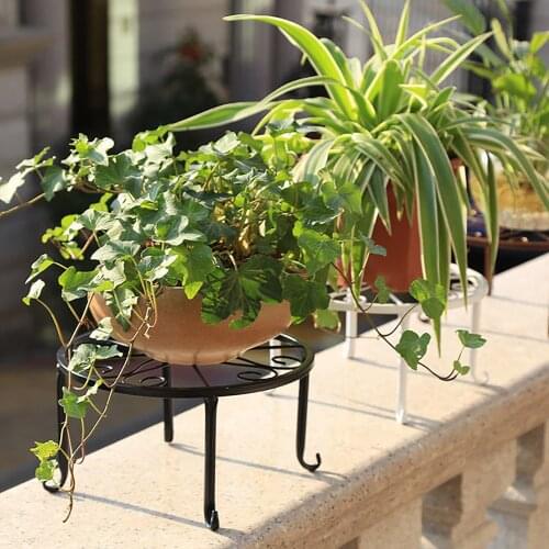 Metal Plant Stands Set For Flower Pot Heavy Duty Potted Holder Indoor Outdoor Garden Accessories Wrought iron Alloy Spot Shoping