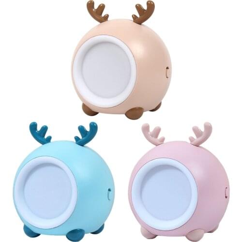 Deer Night Light Kids Gifts Glow Nightlight Portable Animal Lamp Girls