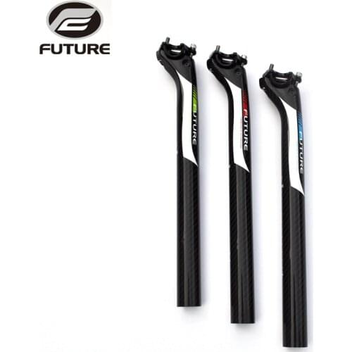 New FUTURE Carbon Bike Seatpost Offset 25mm Carbon MTB Road Bicycle Seat Post 27.2/30.8/31.6*350mm Seat Tube Bike Parts 3 colors