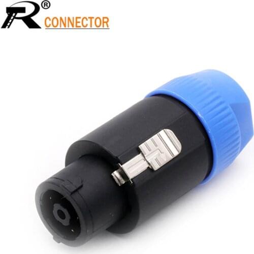 R Connector1pc SpeakON 8Pin Powercon Plug Speaker Cable Connectors 8Pole Plug Male Audio Speaker Connector R connector wholesale