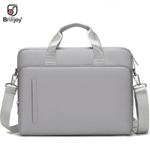 Brilljoy Luxury briefcase Brand Laptop bag 15.6 inch of Women 14 14.6 15 15.6 Shoulder portable Messenger men notebook bag New
