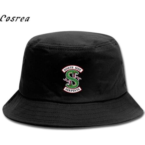 Riverdale SouthSide Serpent Accessories Hat South Side Serpents Cosplay Fisherman Cap Hat For Mens Women Outdoor Sun Hat