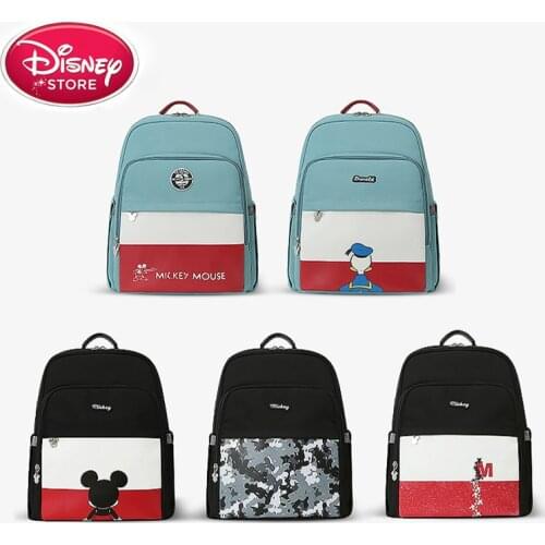 Disney Duck Mommy Diaper Bag Large Capacity Baby Nappy Bags Desiger Nursing Bag Fashion Travel Backpack Baby Care Bag For Mom