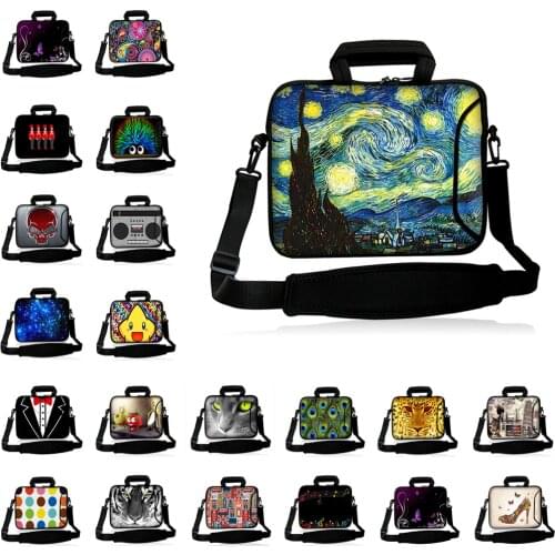 Computer Accessories New 10 12 13 13.3 14 14.1 15 17 Laptop Messenger Handle Briefcase Notebook Carry Bag Case W. Shoulder Strap