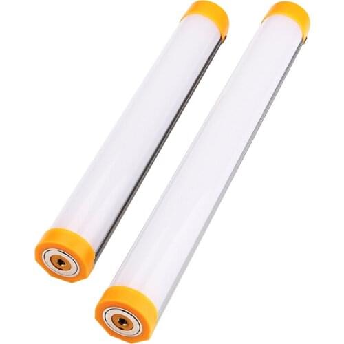 LED Tube Magnetic Work Light Bar 5-Level Dimmable Camping Light USB Rechargeable Portable Light