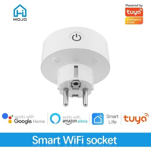 HIMOJO 10A European Standard Wifi Smart Socket Remote Control With Recording Power Function Voice Control Electric smart plug