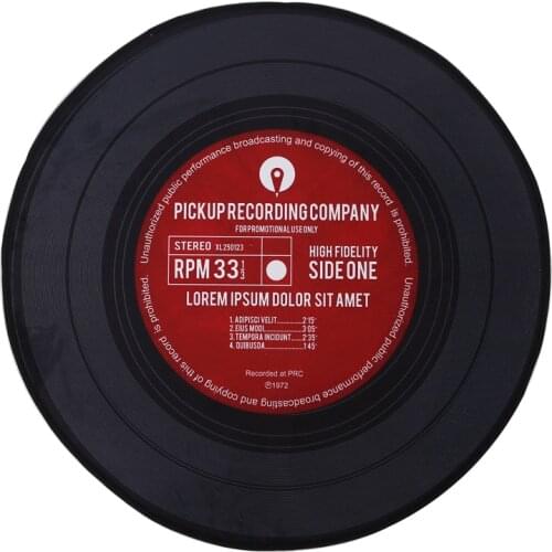 Vinyl Record Carpet Music Trend Fashion Bedroom Furniture Computer Pad Round Non-Slip Mat