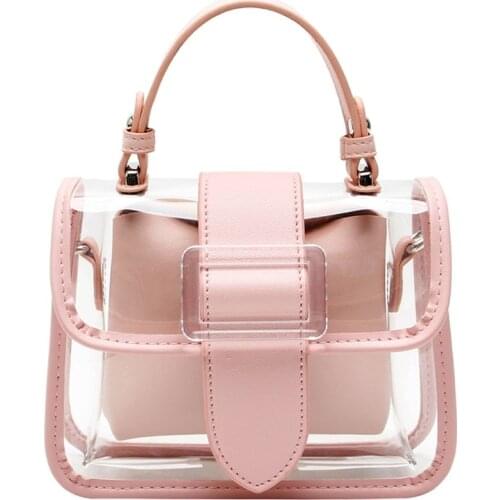 Women Girls Handbag Transparent Shoulder Bag Crossbody Summer Beach Purse 20CA