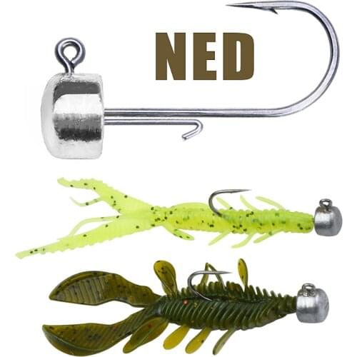 10pcs Winter Fishing Jig Lead Head Hooks 2.5g 3.5g 5g 6g Soft Worm Hook Bass Carp Fishing Tackle 2020 For Fishing Hooks