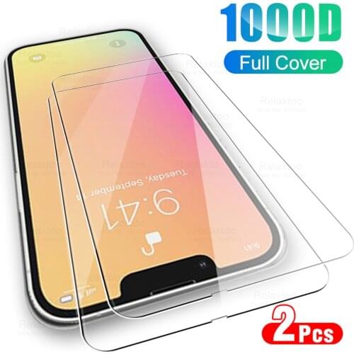 2pcs protective glass on for iphone 13 pro max i phone 13 mini cases iphone13 screen protector tempered glasses sklo film cover