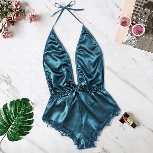 2021 Bikini Swimwear Swimsuit Women Solid Bathing Suit Green One-piece Suits Female Halter V-neck Beachwear Biquini Monokini #yj