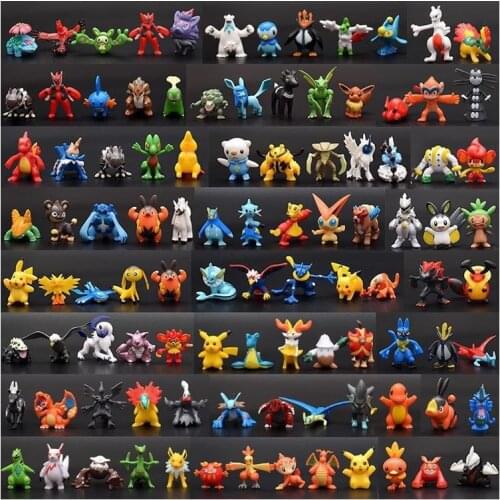 24pcs/set Original Pvc Pokemon Model Doll Toys Takara Tomy Pokemon Figures Toys Model Collection Action Figure Dolls