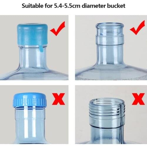 5Pcs White Reusable Water Jug Cap Water Bottle Snap On Caps for 3 5Gallon