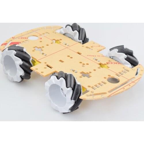 Moebius 4WD 64mm Mecanum Wheel Robot Car Chassis Kit with TT Motor for Arduino Raspberry Pi DIY Project STEM Toy
