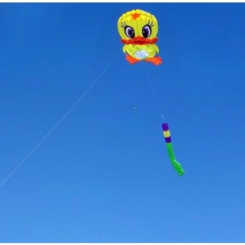 Free shipping high quality 6m giant duck soft kite ripstop nylon fabric kite large kite wheel walk in sky toys outdoor child