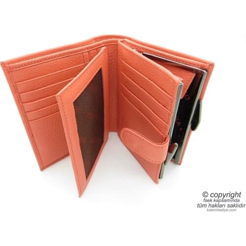 Genuine Leather Wallet | İsme Special Wallet | 12x10 Vertical | TM 820-1 Gift Wallet