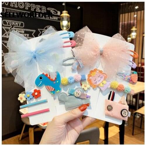 2021 Kids Ins Floral Animal Bow Baby Hairpin Cute Girls Hair Accessories