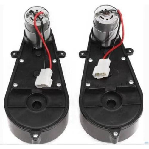 12V 8000RPM-30000RPM Plastic Electric Motor with Gear Box for Kids Replacement for Power Wheels
