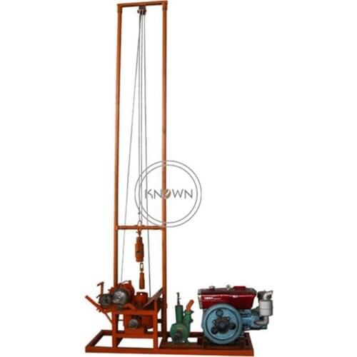 25HP Diesel Diamond Core Drill Small Water Well Drilling Machine 80m Portable Borehole Rock Soil Water Drilling Machine