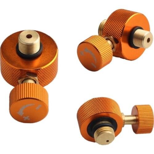 Outdoor Camping Stove Adaptor Conversion Split Type Furnace Connector Cartridge Tank Gas Cylinder filling Adapter