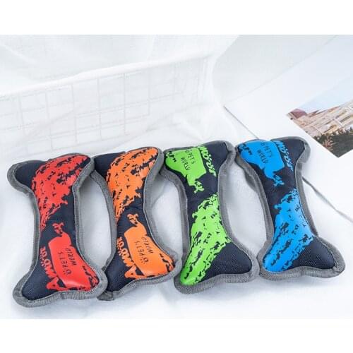 Pet dog toy bite-resistant molar small and medium-sized pet Bone shape vocal toy multicolor optional pet supplies,Q331