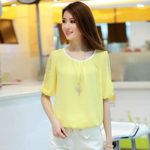 Summer 2020 short sleeve t shirt Women Top mint Garment