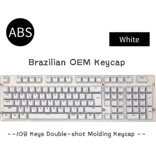 104/108 Keys Abnt2 Layout/Russian/French/Korean/Spanish For Mechanical Keybaord MX Switch ABS Keycaps OEM Altitude
