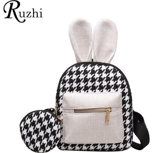 Rabbit Ears Mini Backpacks 2021 Spring Woman Backpack Houndstoot Bags Designer Lady Bag New Arrivals Bags Shoulders Bag For Girl