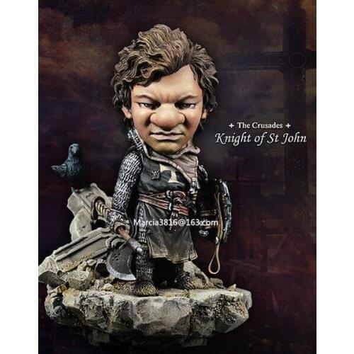 Q version kawaii Crusades, Knights of St. John Figure resin Models Kit Free Shipping