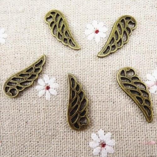 Wholesale 24*9mm 30pcs Metal Alloy Antique Bronze Silver Plated Feahter Charms For Bracelets DIY Jewelry Craft Findings ZN-72