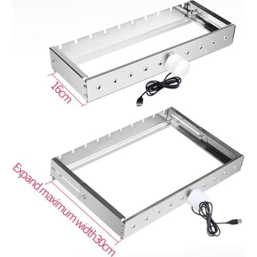 Adjustable Width Picnic Shelf Charcoal Rolling Automatic Camping Barbecue Grill #734