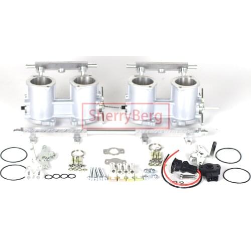 SherryBerg 40mm/42mm/45mm/48mm/50mm IDF TWIN Throttle Bodies Fuel Rail TPS For Jenvey 84mm Tall Weber & Dellorto Carb Carburetor