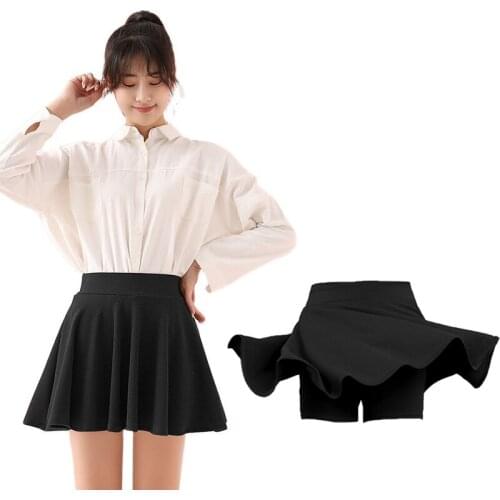 Tennis Skirt Summer High Waist Pleated Skirt Shorts Sexy Womens Fashion Outfit Slimming Black Sport Wear Casual Yoga Shorts
