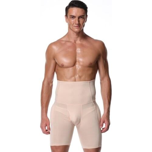 Mens Body Shaper Tummy Control Compression Shorts Slimming Shapewear Padded Butt Lifter Panties Anti Chafing Boxer Underwear 6XL