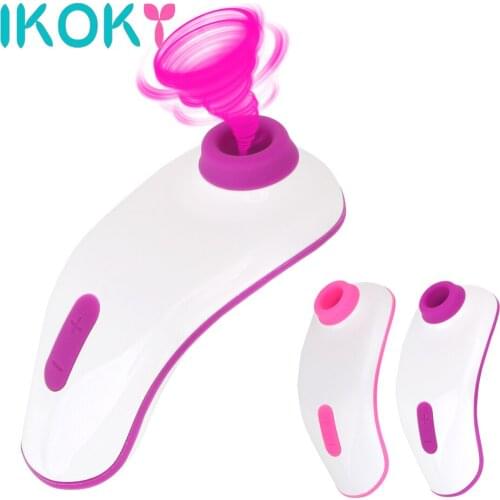 IKOKY Vacuum Suction Vibrator 10 Modes Sucker Vibrator For Clitoris Nipple Sex Toys For Women Adults Products Female Masturbator