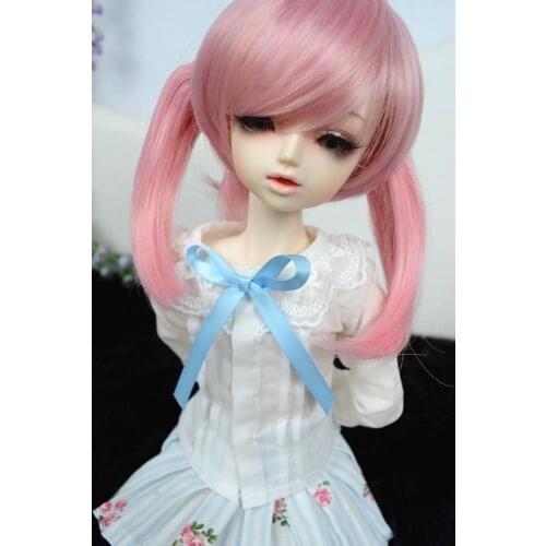 [wamami] 250# 2pc White&Blue Stripe Dress/Suit/Outfit SD Luts 1/3 BJD Dollfie Brown