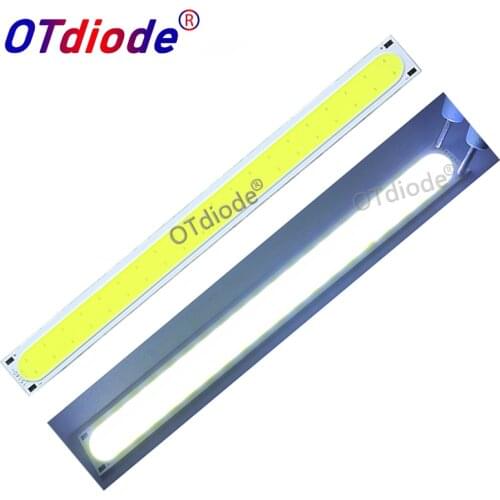 1PCS 14015 140*15mm LED COB Strip Light Source 12V DC 5W 500LM Cold White LED Diode FLIP Chip for DIY daytime Car light lamp