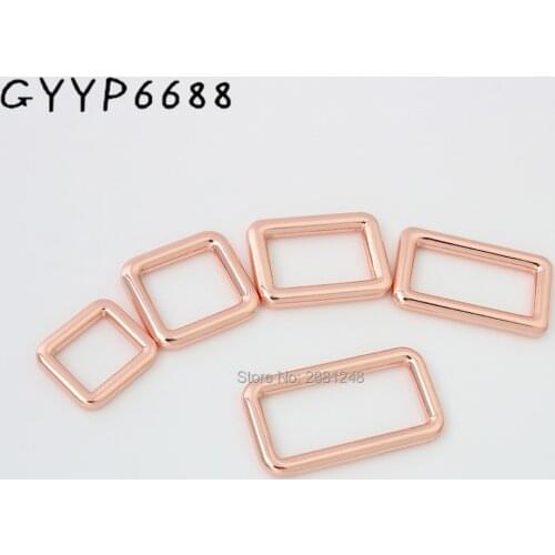 10-30pcs 16-19-25-32-38mm rose gold bags metal fitting hardware square buckles hardware Luggage button Fasteners accessories