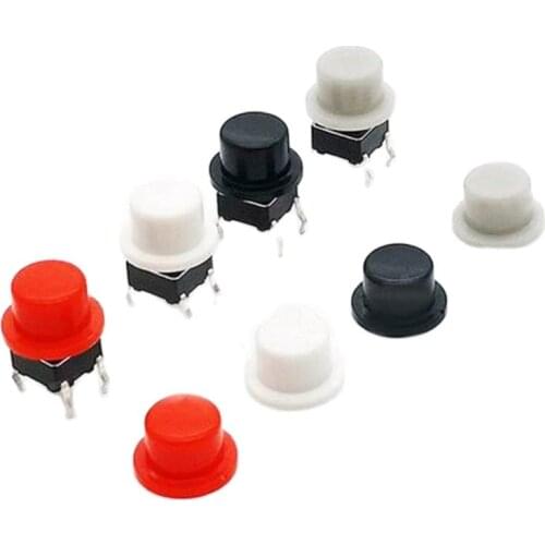 100pcs 5.6*6.9mm button cap push button switch cap round switch cap for 6*6mm square tactile switches