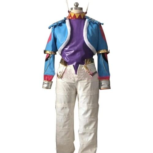 2020 New Style JoJos Bizarre Adventure Steel Ball Run Gyro Zeppeli Cosplay Costume Full Set Scarf Glove Included