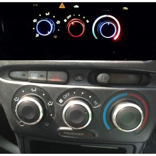 3pcs For Toyota Funcargo / Probox Switch Knob Knobs Heater Heat Climate Control Buttons Dials Frame A/C Air Con Cover