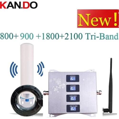 4 Band BOOSTER 4G LTE800 900 1800 2100 Cell Phone Booster Mobile Signal Amplifier 2G 3G 4G LTE Repeater GSM DCS WCDMA 3G 4G